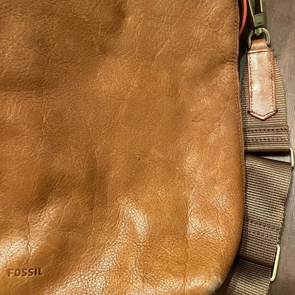 Fossil Brown Leather Satchel Bag - Picture 7 of 9